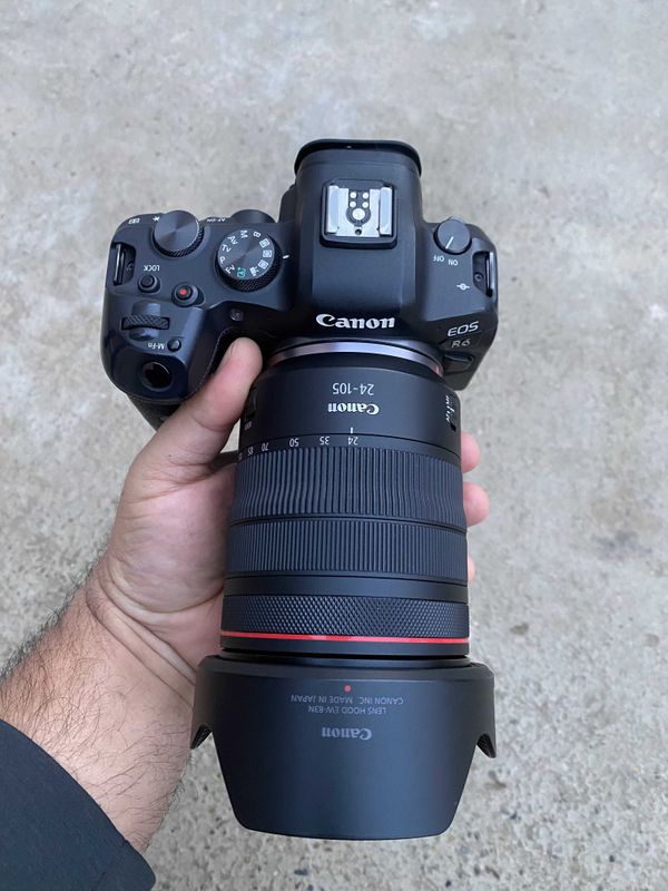 Canon EOS R6 body 24-105mm RF usm 4f yangidek