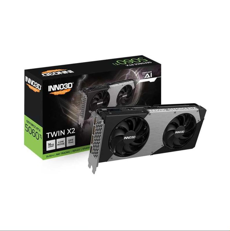 INNO3D GeForce RTX™ 5060 Ti 16GB TWIN X2 INNO3D GeForce RTX™ 5060 Ti 16GB TWIN X2