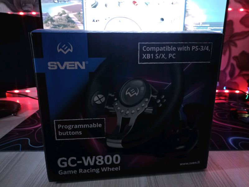 Игровой руль Sven GC-W800