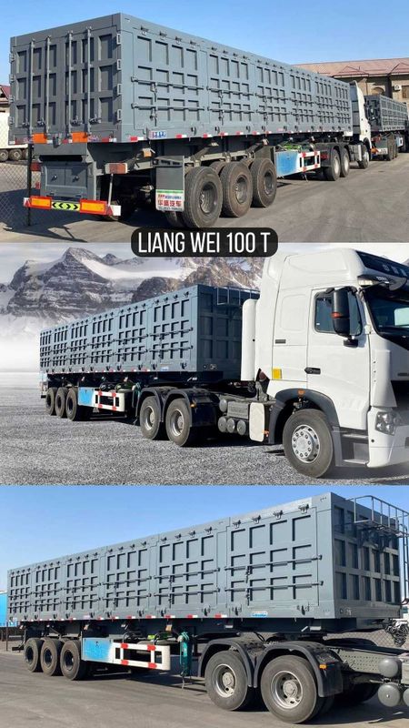 Самосвальный полуприцеп LIANGWEI 100 тонн от официального дилера Самосвальный полуприцеп LIANGWEI 100 тонн от официального дилера