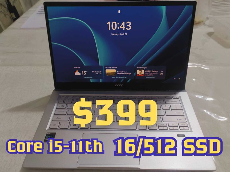 СРОЧНО! Acer Swift i5-11th 16/512 SSD СРОЧНО! Acer Swift i5-11th 16/512 SSD