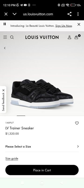 Louis Vuitton LV Trainer Sneaker. Louis Vuitton LV Trainer Sneaker.
