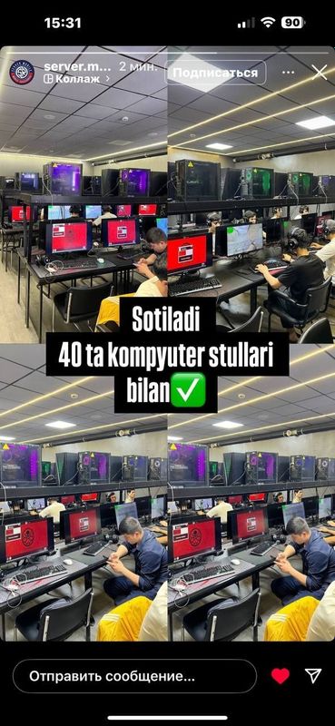 Kampiyuterlar to'plami sotiladi 40ta