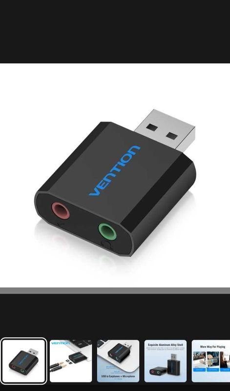 USB звуковой карта, адаптер Vention