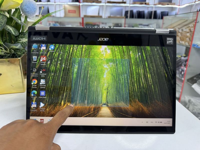 acer spin i5-10 8/256 ssdlik x360 sensor planshetni rejimlari ideal
