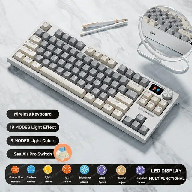 Langtu LT84 – игровая механическая клавиатура. С RGB, бесшумная. Langtu LT84 – игровая механическая клавиатура. С RGB, бесшумная.
