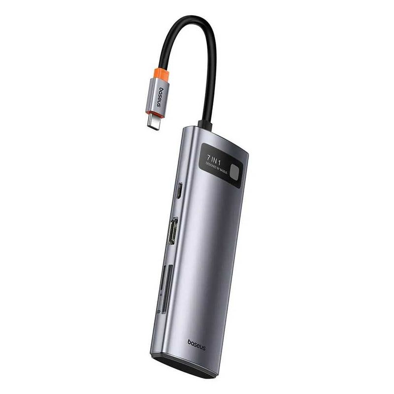 USB Hub Baseus Metal Gleam Series HUB 7 in 1 USB Type-C USB Hub Baseus Metal Gleam Series HUB 7 in 1 USB Type-C