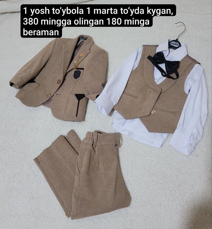 1 yosh Holati juda yaxshi 1 marta kiyilgan 1 yosh Holati juda yaxshi 1 marta kiyilgan