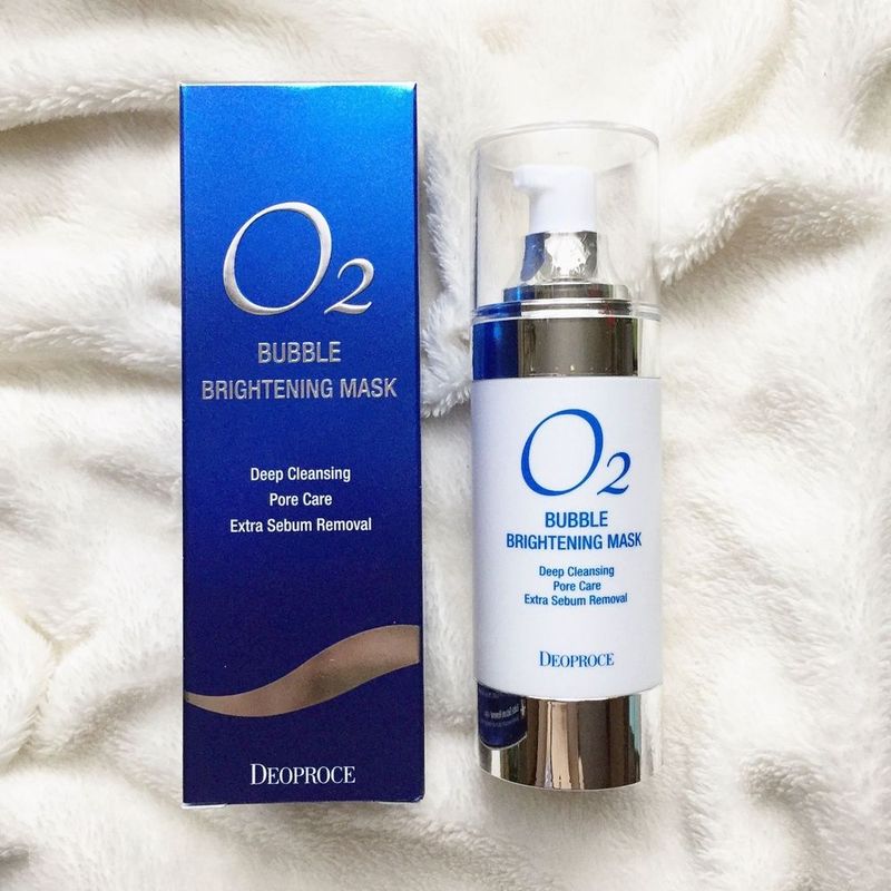 Маска кислородная для лица осветляющая Deoproce 02 Bubble
