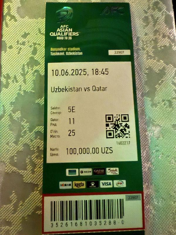 Bilet futbolga Qatar Uzbekiston Bilet futbolga Qatar Uzbekiston