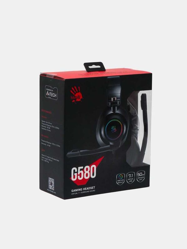 Игровая гарнитура Bloody G580 -Качественная Гарнитура с RGB-Подсветкой