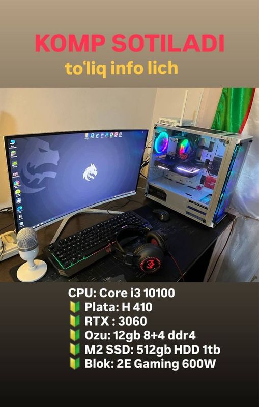 Igravoy keys i3-10100+rtx3060ti