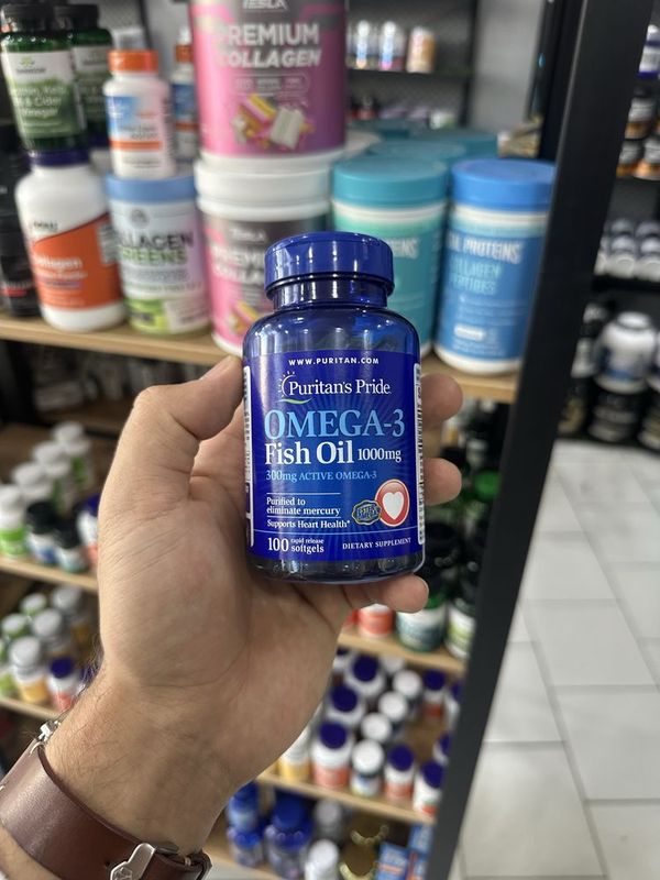 Puritan's Pride Omega-3 Fish Oil 100 капсул