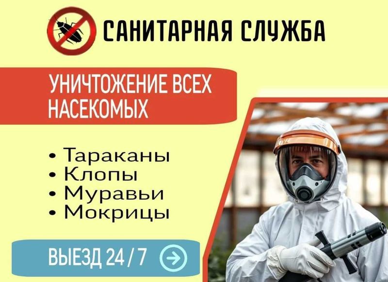 Обработка от насекомых Дезинфекция хизмати Ташкент клоп клапа таракан