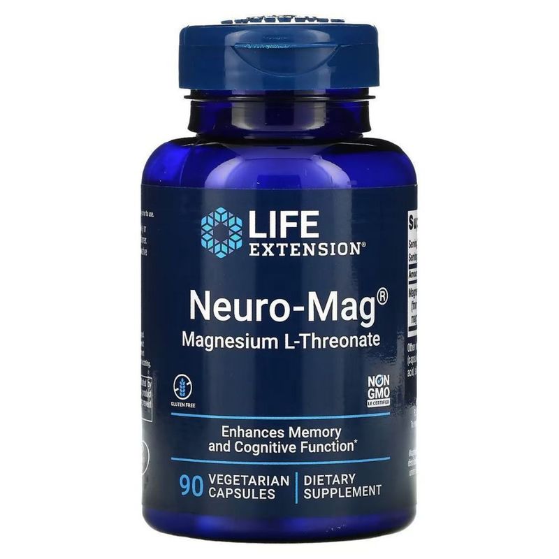 Neuro-Mag L- Треонат магния 90 капсул Life Extension из Америки Neuro-Mag L- Треонат магния 90 капсул Life Extension из Америки