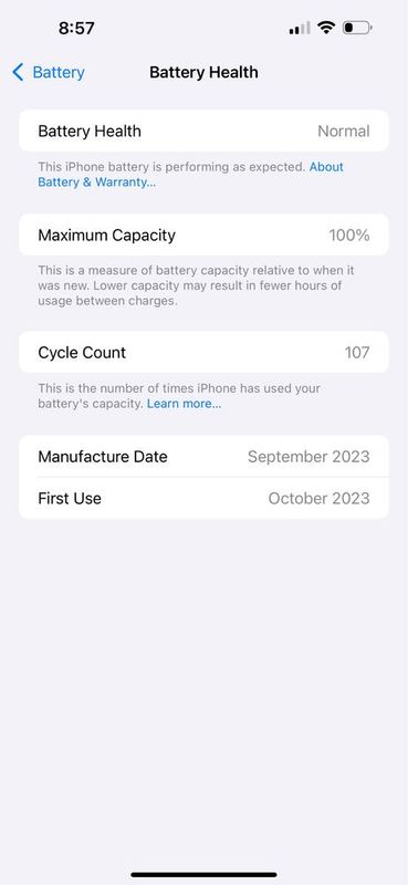IPhone 15 Pro Max 100% Natural Titanium