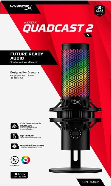 Микрофон HyperX QuadCast 2 S для Студии и Подкастов