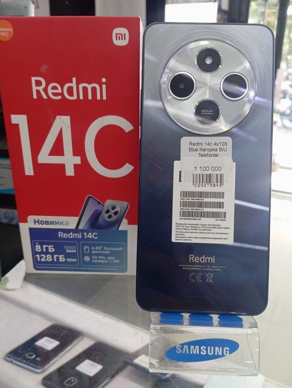 Redmi 14C blue 4x128 Karopka Sotiladi Redmi 14C blue 4x128 Karopka Sotiladi