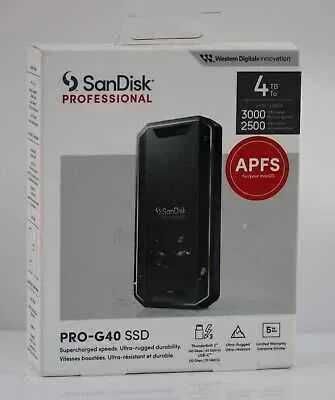 SSD SanDisk PRO-G40 4TB USB-C - External SSD, Black SSD SanDisk PRO-G40 4TB USB-C - External SSD, Black
