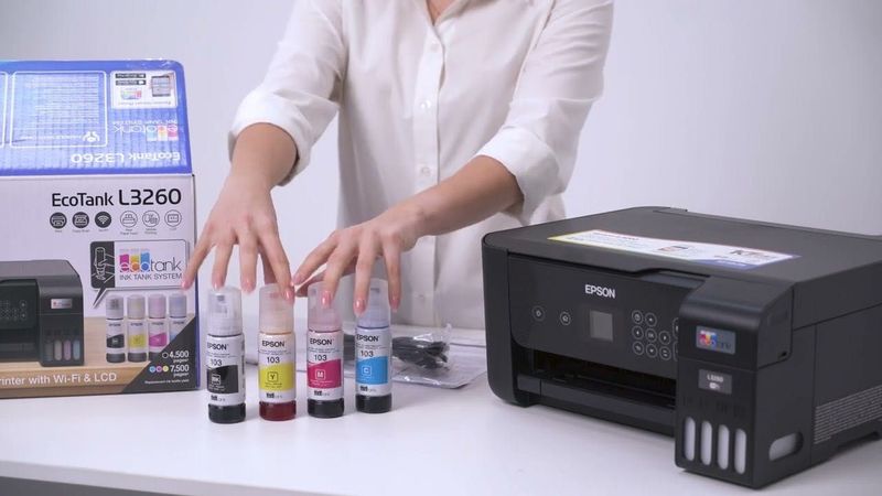 МФУ струйное Epson EcoTank L3260 Tehnodom.uz