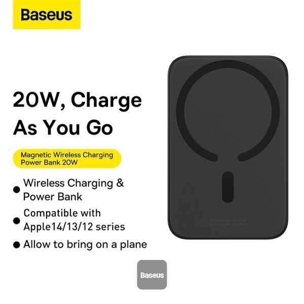 Baseus 6000mAh edition Magnetic Wireless Power Bank PD-20W iPhone 16