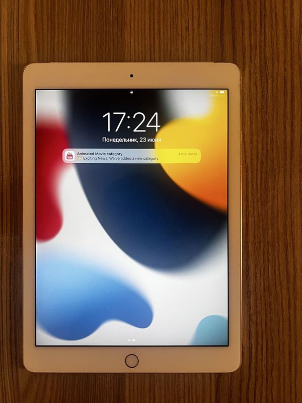 iPad Air 2 в золотом цвете, 64GB, sim+wifi