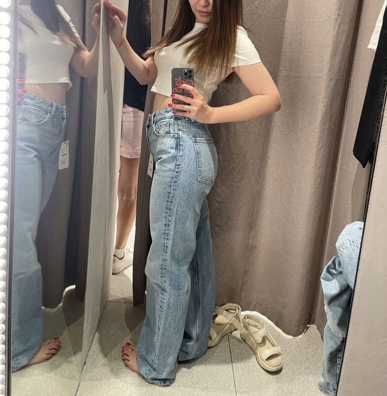 Джинсы прямые ZARA Джинсы прямые ZARA