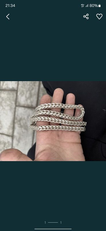 Продам цепь серебро 86гр 60см 925 проба Продам цепь серебро 86гр 60см 925 проба