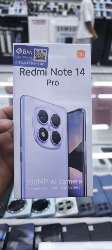 redmi not 14 pro 12/512 qora yangi