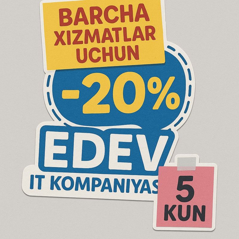 edev it xizmatlari telegram bot web sayt 360vertua