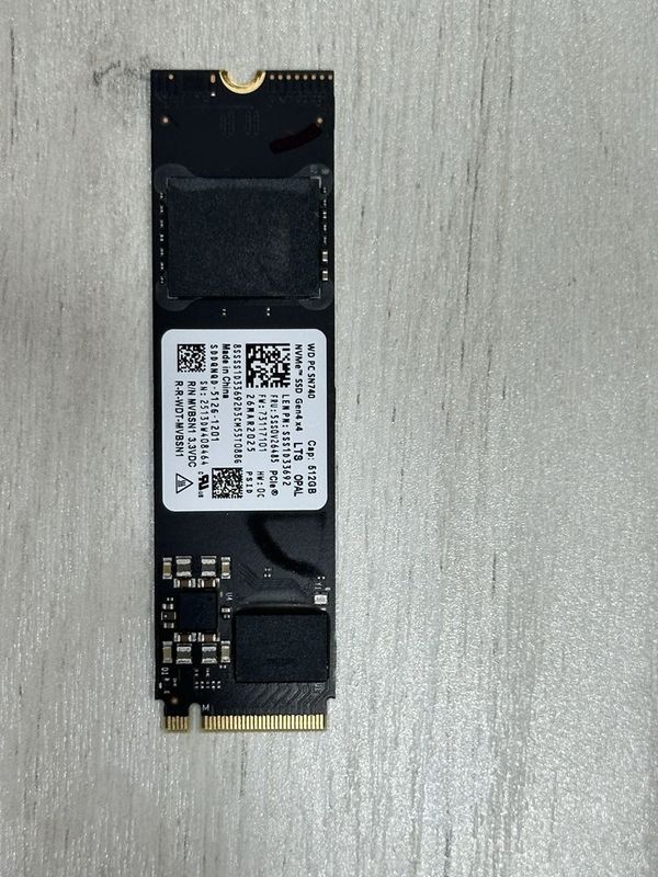 WDC PC SN740 SSD512 для ноутбуков Пк, кльтрабук