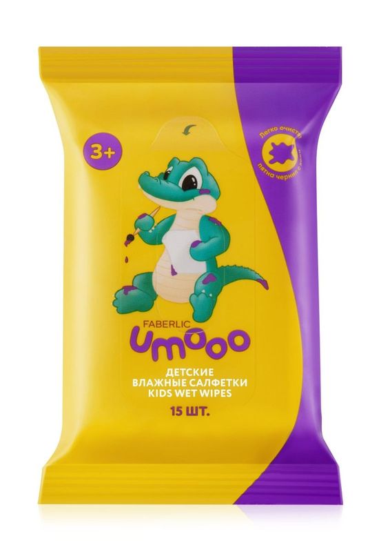 Детские очищающие влажные салфетки Umooo 3+ Детские очищающие влажные салфетки Umooo 3+