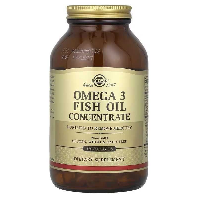 Solgar Omega 3 Fish Oil Concentrate, концентрат омега-3 Solgar Omega 3 Fish Oil Concentrate, концентрат омега-3