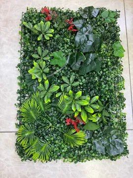Искусственная фитостена 40×60см – Зелень для интерьера Искусственная фитостена 40×60см – Зелень для интерьера