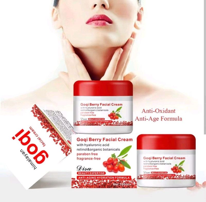 Goji Berry yuz kremi  terini parvarish qiladi