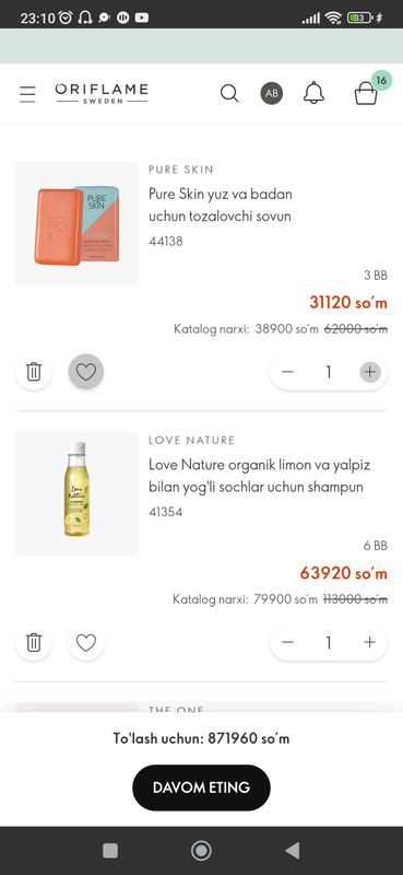 Zur Oriflema shampuni 55 beraman Zur Oriflema shampuni 55 beraman