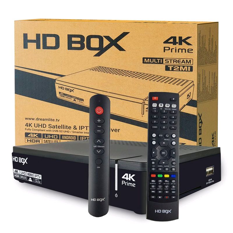 Спутниковый тюнер HD box 4k prime Спутниковый тюнер HD box 4k prime