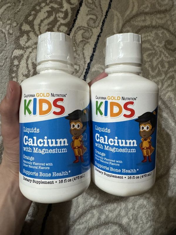 California Gold Nutrition, Жидкий кальций с магнием, jidkiy kalsiy