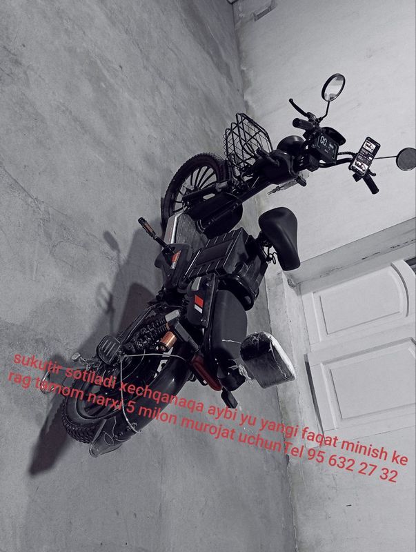 Skutr sotiladi elektron zapas 60 70 km yuradi Skutr sotiladi elektron zapas 60 70 km yuradi