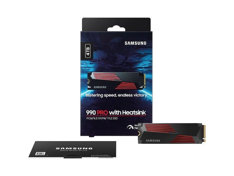 Новый SSD NVMe Samsung 990 PRO 4TB With HeatSink. С Радиатором. Новый SSD NVMe Samsung 990 PRO 4TB With HeatSink. С Радиатором.