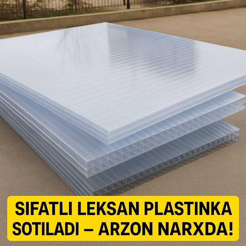 Yangi Leksan Plastmassa – Tom, Saray, Issiqxona Uchun Ideal Yangi Leksan Plastmassa – Tom, Saray, Issiqxona Uchun Ideal