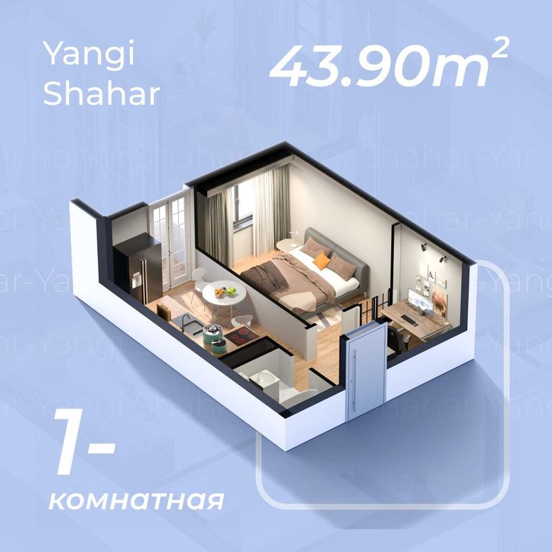 43.90 1 xonali xonadonlar xamyonbop narxlarda 43.90 1 xonali xonadonlar xamyonbop narxlarda