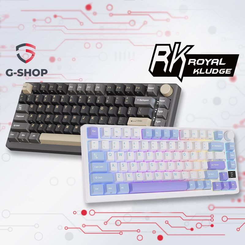 Механическая беспроводная клавиатура с подсветкой Royal Kludge M75 RGB Механическая беспроводная клавиатура с подсветкой Royal Kludge M75 RGB
