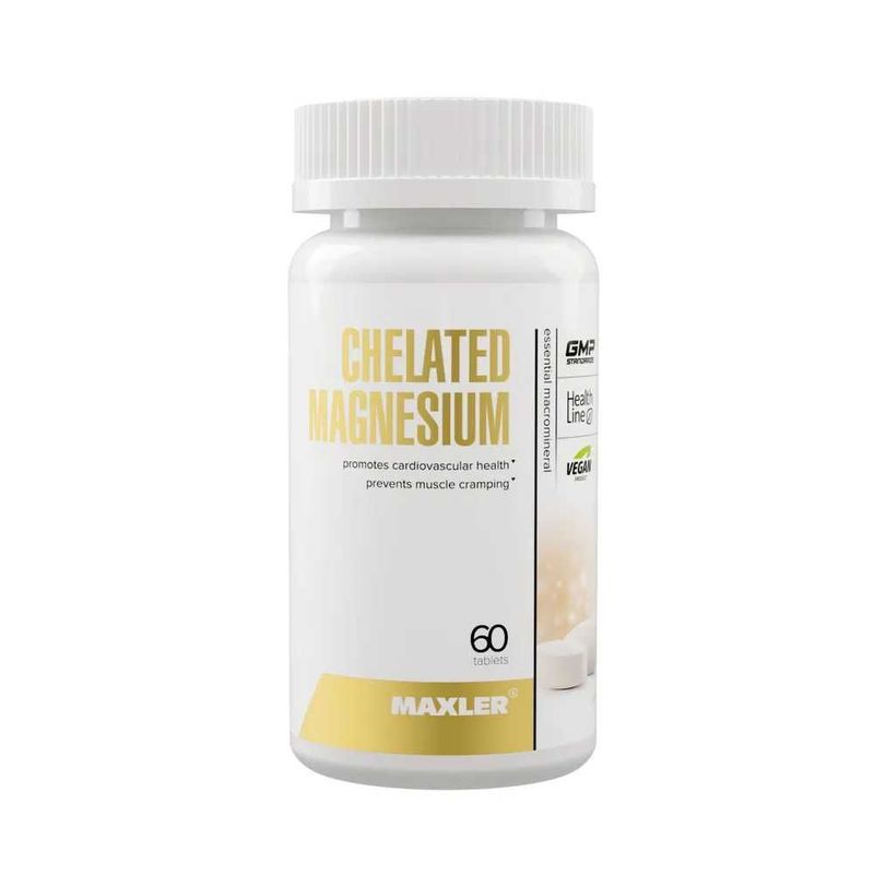 Maxler Chelated Magnesium 60 tabs Maxler Chelated Magnesium 60 tabs