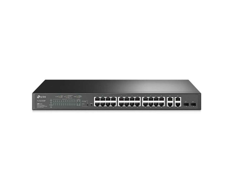 TP-Link TL-SL2428P — 24-портовый Fast Ethernet PoE+ TP-Link TL-SL2428P — 24-портовый Fast Ethernet PoE+