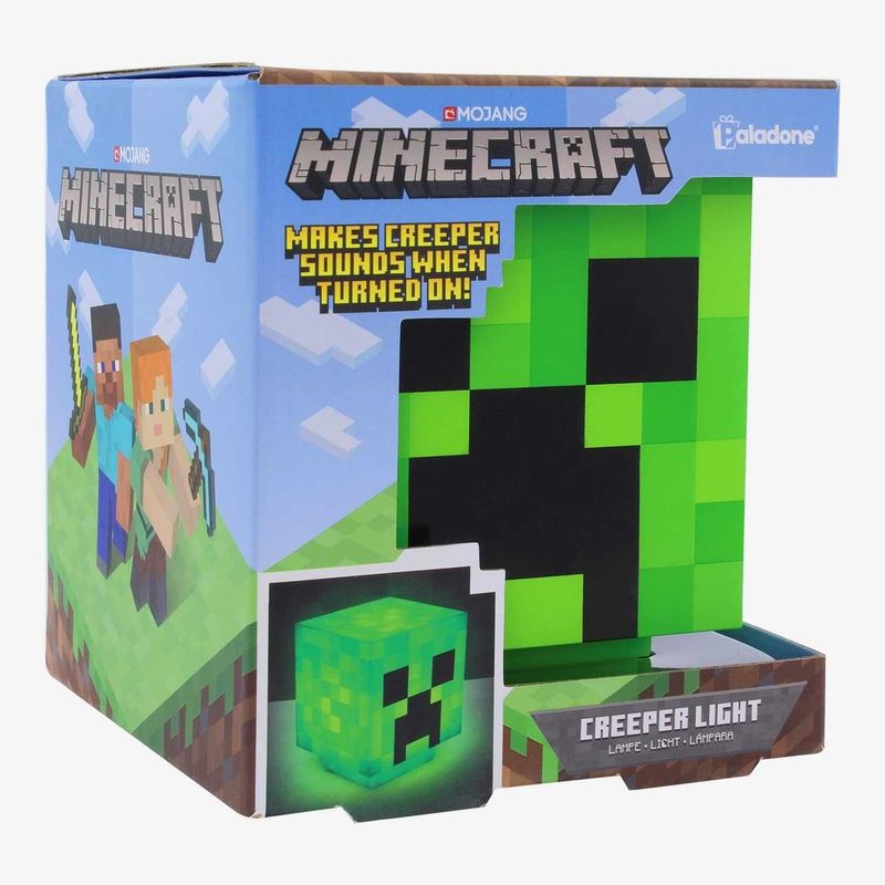 Minecraft Creeper Light со звуком, настольная лампа, ночник Оригинал