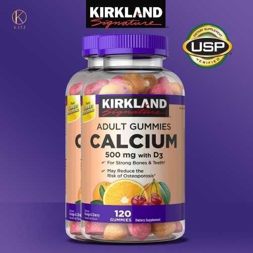 Кальций Д3 Kirkland Signature Calcium+D3 120мармеладок США