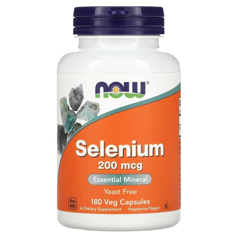 NOW Foods, селен 200 мкг, selen 200, selenium 200mcg, силен, целен