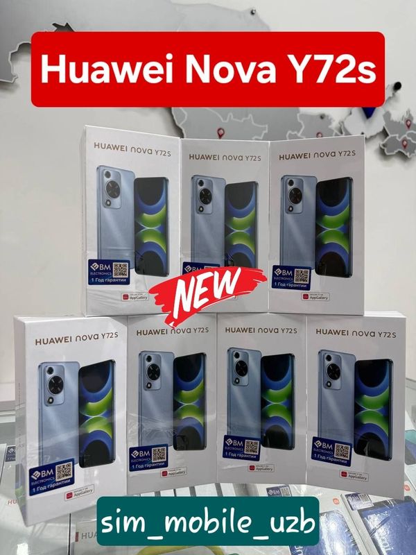 Huawei Nova Y72S 2025 New Super Skidka+Garantiya+Dastavka