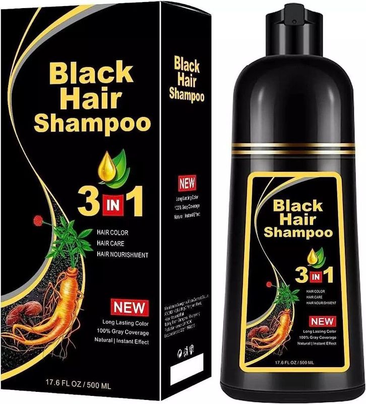 Bo'yoqli shampun MEIDU Black Hair Dye erkaklar va ayollar uchun, 500 m